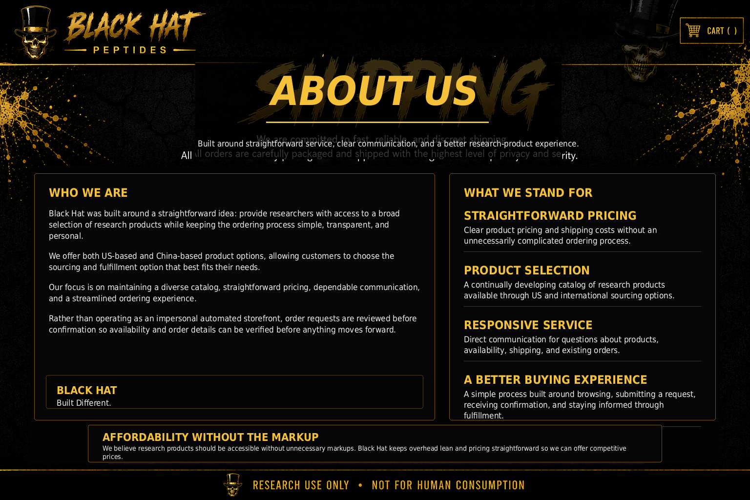 Black Hat About Us page