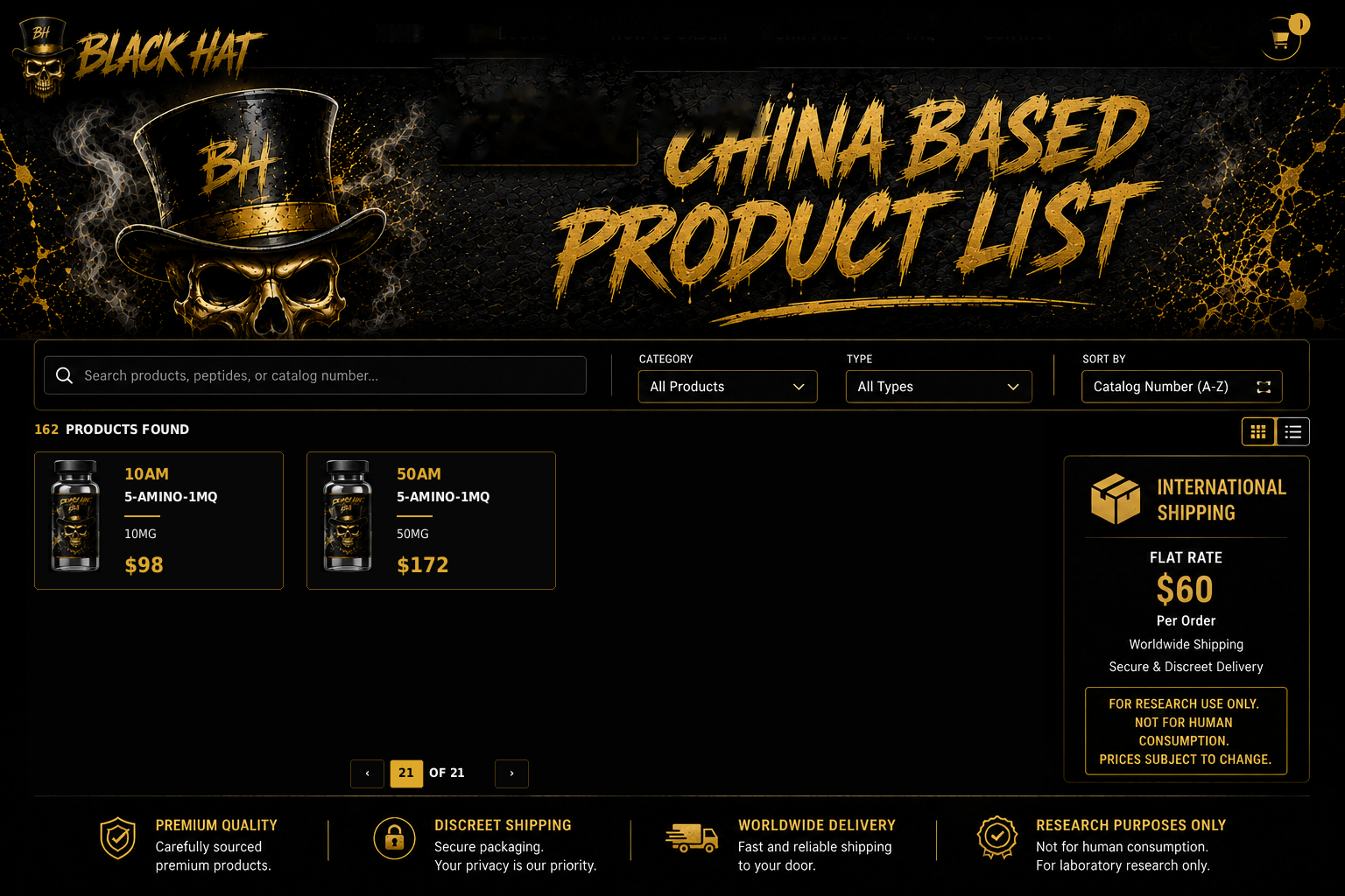 Black Hat China Based Product List page 21
