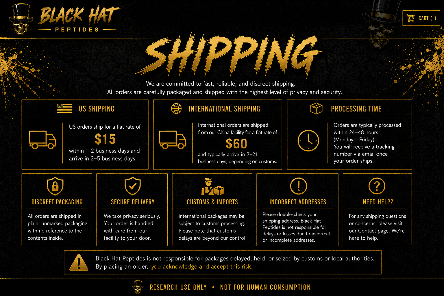 Black Hat Shipping
